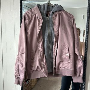 Women’s medium forever 21 bomber jacket with hood